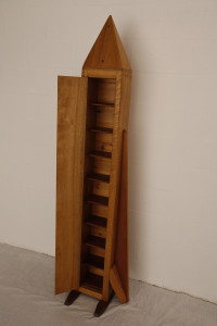 Maple and Red Cedar CD Rocket with Ebony Handles