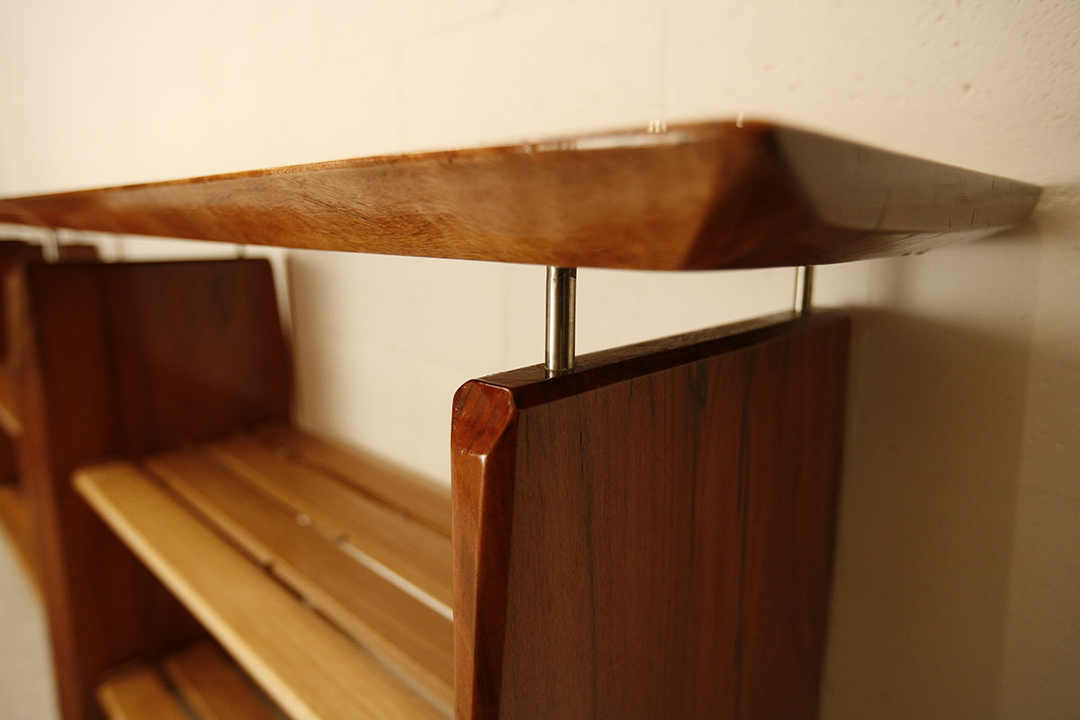 Mahogany and Brushbox Shelves