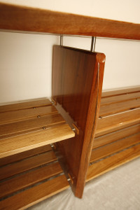 Mahogany and Brushbox Shelves