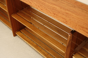 Mahogany and Brushbox Shelves