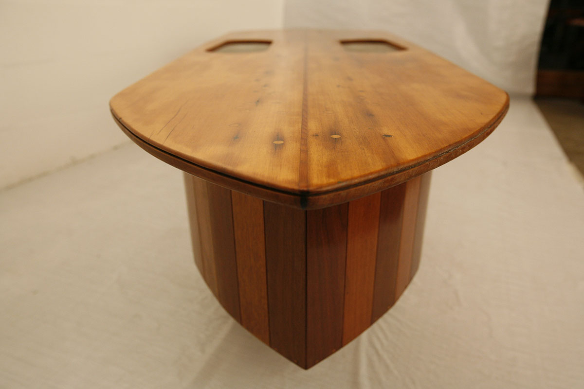 White Cedar and Karri Base with Recycled Boat Top