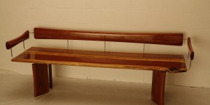 Ironbark and Stainless Steel Bench Seat